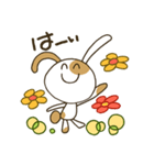 ぶちうさぎ。日常よく使う挨拶＆言葉（個別スタンプ：19）