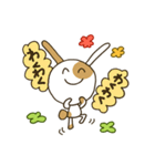 ぶちうさぎ。日常よく使う挨拶＆言葉（個別スタンプ：22）