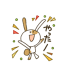ぶちうさぎ。日常よく使う挨拶＆言葉（個別スタンプ：23）