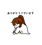 白衣の彼女（個別スタンプ：3）