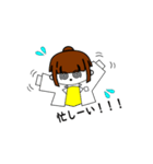 白衣の彼女（個別スタンプ：11）