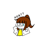 白衣の彼女（個別スタンプ：15）