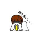 白衣の彼女（個別スタンプ：16）