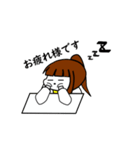 白衣の彼女（個別スタンプ：23）