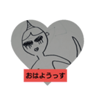 画伯ふりさ（個別スタンプ：3）