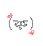 ヒゲっこ顔文字に変身〜1（個別スタンプ：6）