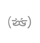 ヒゲっこ顔文字に変身〜1（個別スタンプ：10）