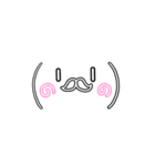 ヒゲっこ顔文字に変身〜1（個別スタンプ：19）