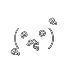 ヒゲっこ顔文字に変身〜1（個別スタンプ：27）