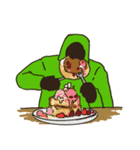 無表情で意思疎通するマン＜爆食編＞（個別スタンプ：9）