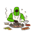無表情で意思疎通するマン＜爆食編＞（個別スタンプ：16）
