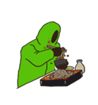 無表情で意思疎通するマン＜爆食編＞（個別スタンプ：20）