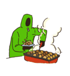 無表情で意思疎通するマン＜爆食編＞（個別スタンプ：21）