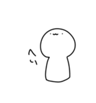 謎の白いやつが現れた（個別スタンプ：3）