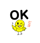 デカ文字 ピヨコ！（個別スタンプ：5）