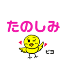 デカ文字 ピヨコ！（個別スタンプ：19）