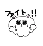 毎日使える☆しろねこスタンプ（個別スタンプ：24）