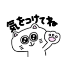 毎日使える☆しろねこスタンプ（個別スタンプ：36）