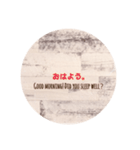 日常のひと言.日本と英語English ＆Japanese（個別スタンプ：3）
