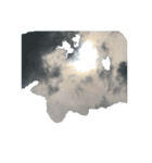 太陽が雲間から虹がでてる（個別スタンプ：3）