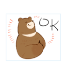呑気なクマのスタンプ（個別スタンプ：7）