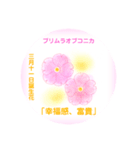 3月、誕生日の花 花言葉つき（個別スタンプ：11）