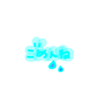 シロねこかおデカ文字一言（個別スタンプ：2）