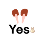 ウサギから一言（個別スタンプ：20）
