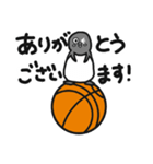 球のりペンギン(バスケットボール)（個別スタンプ：3）