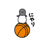 球のりペンギン(バスケットボール)（個別スタンプ：20）