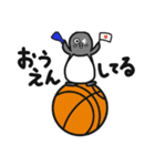 球のりペンギン(バスケットボール)（個別スタンプ：25）