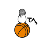 球のりペンギン(バスケットボール)（個別スタンプ：31）