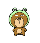 考えるクマ（個別スタンプ：10）