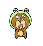 考えるクマ（個別スタンプ：11）