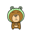 考えるクマ（個別スタンプ：12）