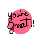 you're great ！（個別スタンプ：2）