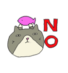 ちょっと目つきのワルい猫たち（個別スタンプ：36）