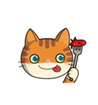 かわいい猫チャンボ❶  (絵文字)（個別スタンプ：4）