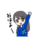 名古屋襟セーラー服スタンプ（個別スタンプ：5）