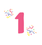 数字1～24（個別スタンプ：1）