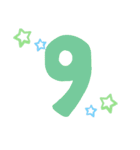 数字1～24（個別スタンプ：9）