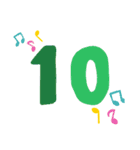 数字1～24（個別スタンプ：10）
