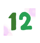数字1～24（個別スタンプ：12）