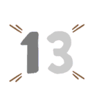 数字1～24（個別スタンプ：13）