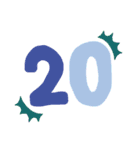 数字1～24（個別スタンプ：20）