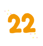 数字1～24（個別スタンプ：22）