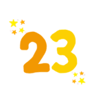 数字1～24（個別スタンプ：23）