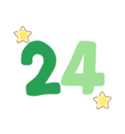 数字1～24（個別スタンプ：24）
