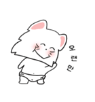 可愛い猫/(korea text version1)（個別スタンプ：3）
