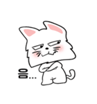 可愛い猫/(korea text version1)（個別スタンプ：11）